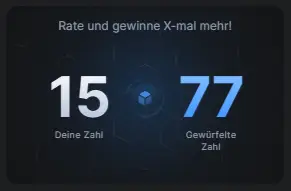 Wenn du richtig geraten hast, hast du gewonnen